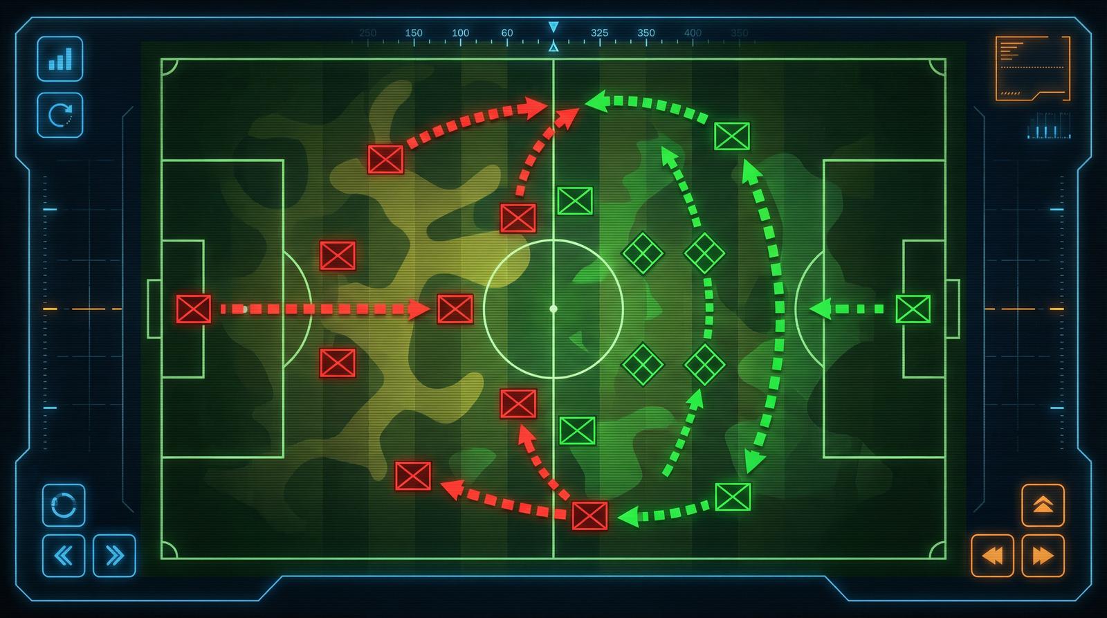 英超战术分析面板 - jinnianhui 阵型部署可视化